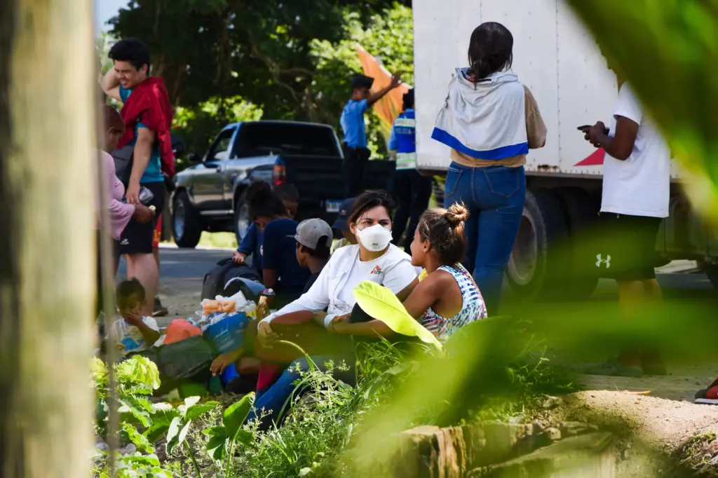 «Det er tøft å krysse jungelen, men det er verre å komme ut og finne en enda mer umenneskelig situasjon.» Hele 18 380 migranter har passert gjennom Danlí, sør i Honduras, men den humanitære responsen er fortsatt for liten. Foto: Laura Aceituno